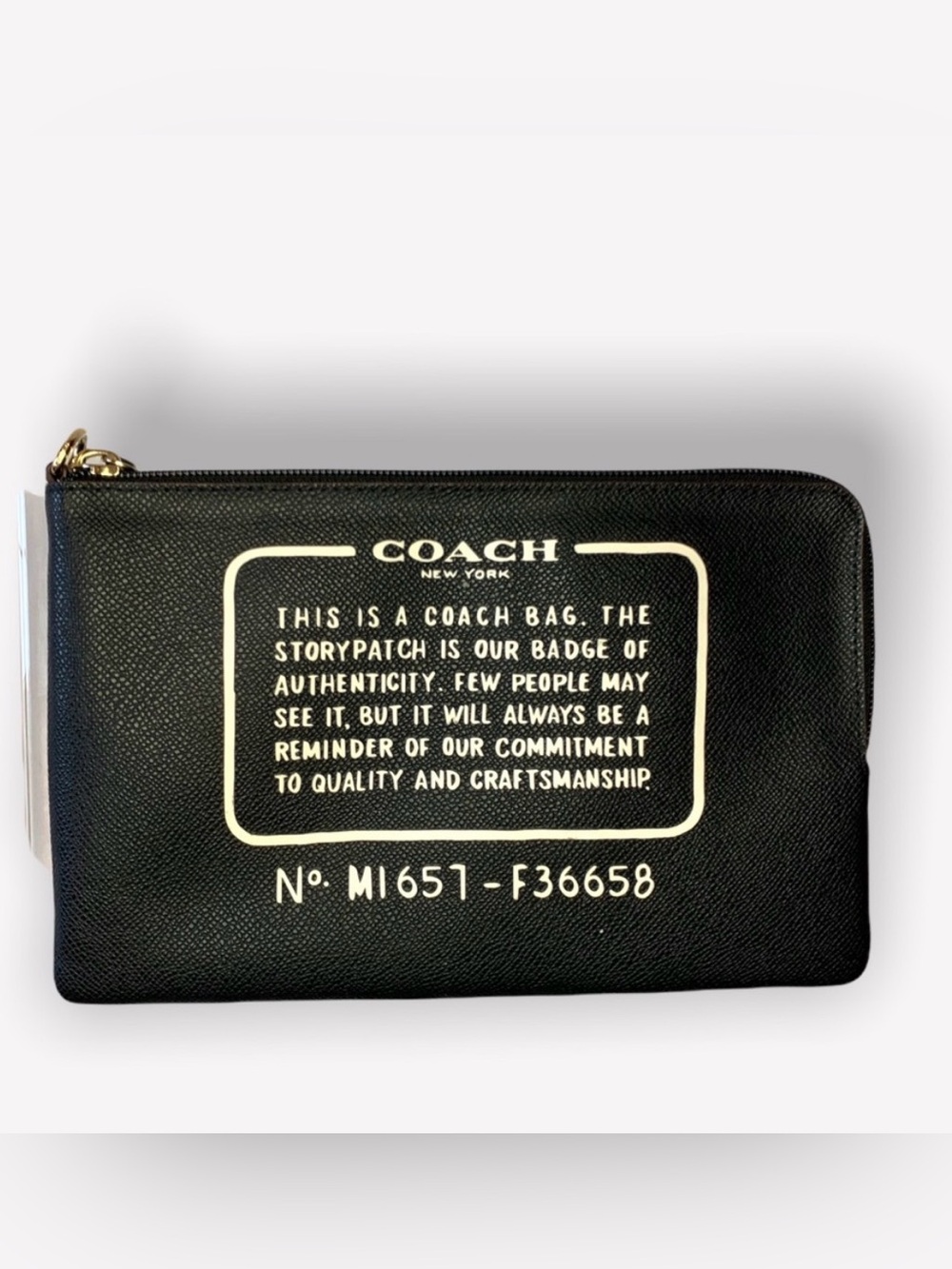 Coach ‘Storypatch’ wristlet | crossgrain leather